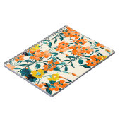 フラワーガーデン。かわいい小花模様と枝Swe ノートブック (左側)