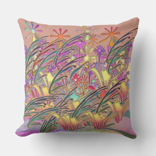 フラワーガーデン アウトドアクッション (正面)