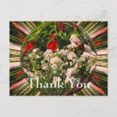 フラワーガーデン アブストラクト フラワーの感謝を伝えるポストカード ポストカード (正面)