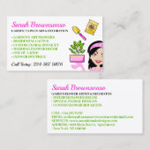 フラワーガーデン デコ フローリスト 名刺 (正面/裏面)