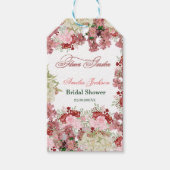 フラワーガーデン ブライダルシャワーの招待状 ギフトタグ (正面)