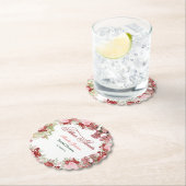 フラワーガーデン ブライダルシャワー 招待状 ペーパーコースター (インサイチュ)