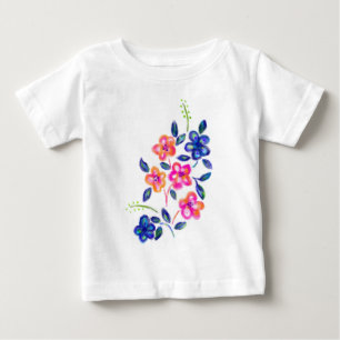 フラワーガーデン ベビーTシャツ
