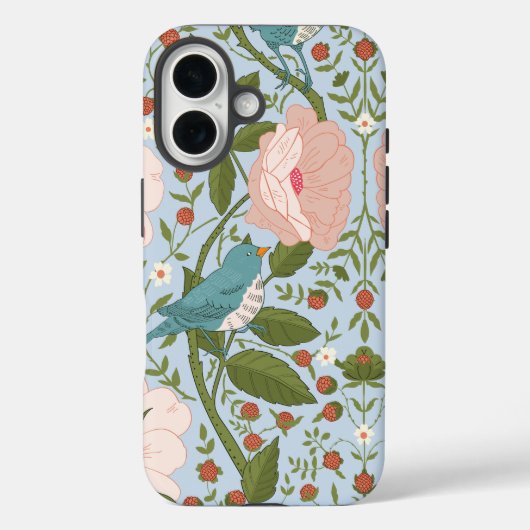 フラワーガーデン モリス ウィリアム 花 鳥 植物 Case-Mate iPhoneケース (裏面)