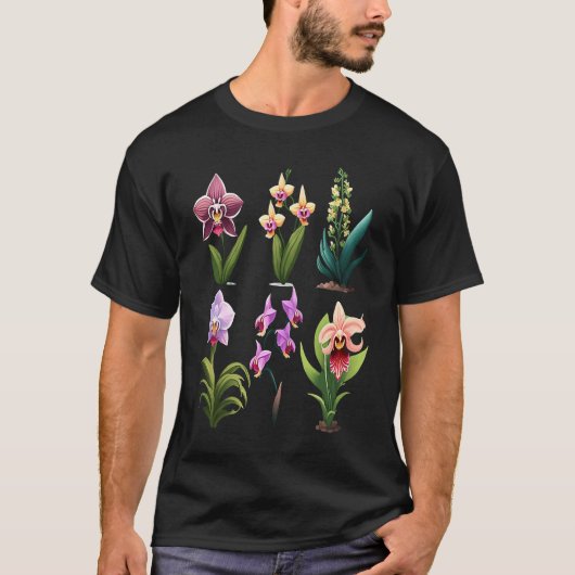 フラワーガーデン 可愛い花 フロリスト 母の日 3 Tシャツ (正面)