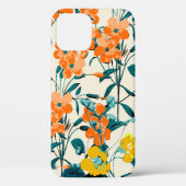 フラワーガーデン。小さくてかわいい花模様と枝 Case-Mate iPhoneケース (裏面)