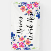 フラワーガーデン 横断幕 (縦)