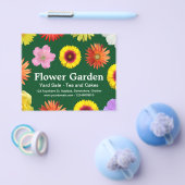 フラワーガーデン – 濃い緑02481c チラシ (シングル)