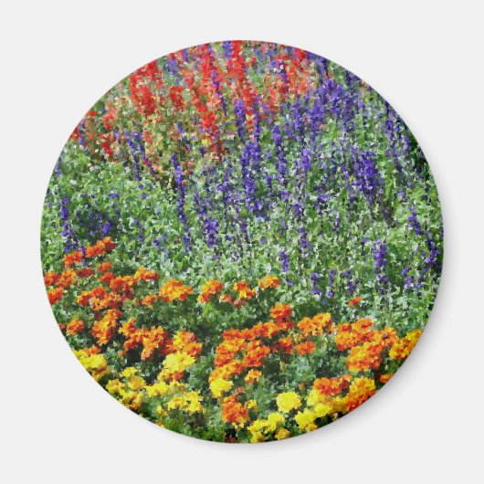 フラワーガーデン 自然 アート絵画 マグネット (正面)