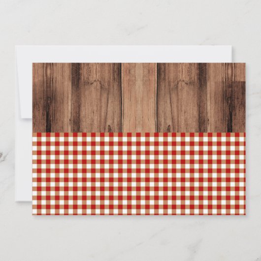 フラワーガーデンbbqパーティの招待状 招待状 (裏面)