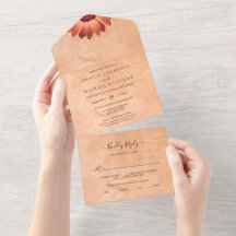 フラワーガーベラオン抽象芸術結婚ピーチ