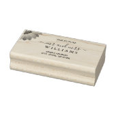 フラワーガーベラオン抽象芸術結婚ピーチ ラバースタンプ (スタンプ)