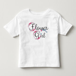 フラワーガールかわいいフローラ トドラーTシャツ