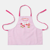 フラワーガールかわいいフローラ パーソナライズされた エプロン (正面)