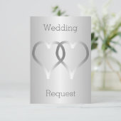 フラワーガールにしてくれる？　シルバーハートの招待状 招待状 (スタンド正面)