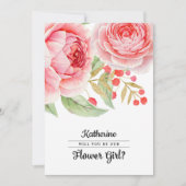 フラワーガールになってくれますか？招待状 招待状 (正面)