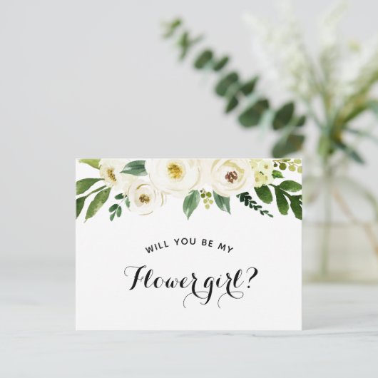 フラワーガールになってくれる? 案内ポストカード (スタンド正面)