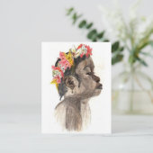 フラワーガールアートポストカード ポストカード (スタンド正面)