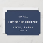 フラワーガールカード | 海事ロープ＆アンカー 招待状 (裏面)