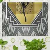 フラワーガールキッチン用タオル キッチンタオル (折り畳み)