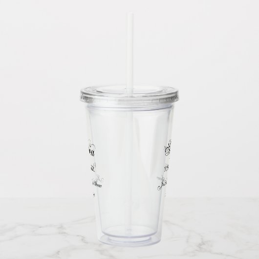 フラワーガールスクリプカスタマイズト アクリルタンブラー (右)