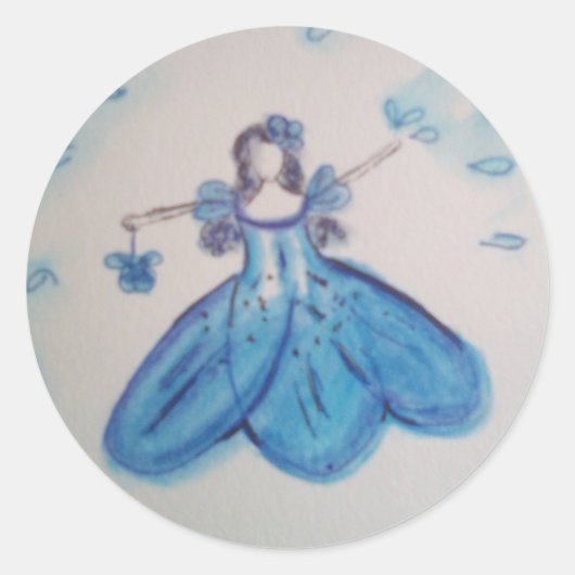 フラワーガールズ結婚ステッカー ラウンドシール (正面)