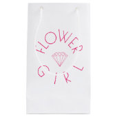 フラワーガールダイヤモンドピンク スモールペーパーバッグ (正面)