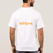 フラワーガールティー Tシャツ (裏面)