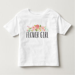 フラワーガールトドラーティー |花嫁メイド トドラーTシャツ