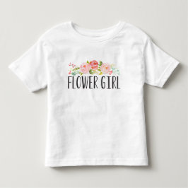 フラワーガールトドラーティー |花嫁メイド トドラーTシャツ