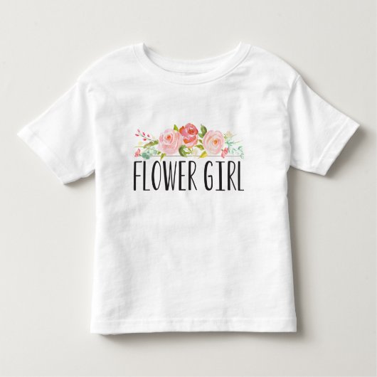 フラワーガールトドラーティー |花嫁メイド トドラーTシャツ (正面)