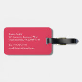 フラワーガールトロピカルデスティネーションウェディング ラゲッジタグ (裏面横)