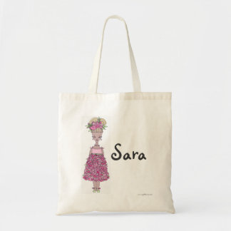 フラワーガールトートバッグ – Sara – パーソナライズ トートバッグ