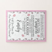 フラワーガールパズル招待状 ジグソーパズル (横)