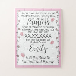 フラワーガールパズル招待状 ジグソーパズル