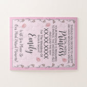 フラワーガールパズル招待状 ジグソーパズル (横)