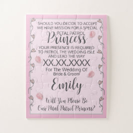 フラワーガールパズル招待状 ジグソーパズル