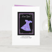 フラワーガールピンク花のドレス 招待状 (裏面)