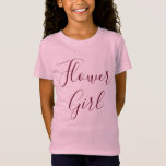 フラワーガールピンク Tシャツ<br><div class="desc">可愛いシャツの可愛い花娘は、この可愛い「花娘」ピンクのティーシャツで顔にスマイルを着ける。大きな弾力のあるバーガンディ文字で"花の女の子"を描き、今日あなたの注文！</div>