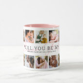 フラワーガールフォトコラージュ マグカップ (中央)