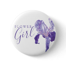 フラワーガールフラッグ結婚アイリスパープルピン