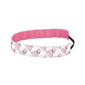 フラワーガールブライダルピンクページャントドレスヘッドバンド アスレチックヘッドバンド (右)