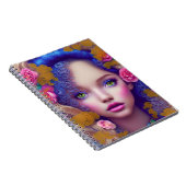 フラワーガールプリンセスインスパイアバイウクライナ文化 ノートブック (右側)