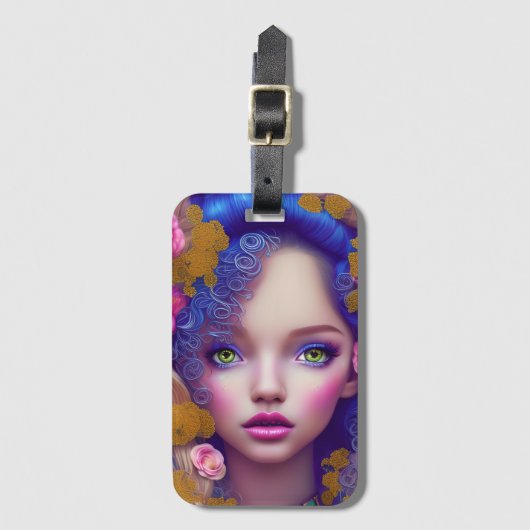 フラワーガールプリンセスインスパイアバイウクライナ文化 ラゲッジタグ (正面縦)