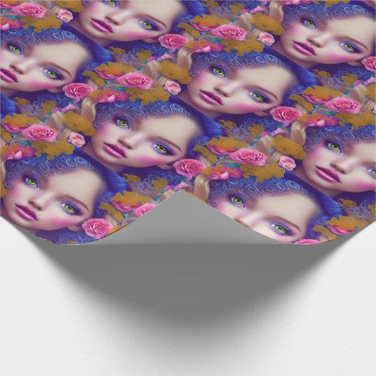 フラワーガールプリンセスインスパイアバイウクライナ文化 ラッピングペーパー (角)