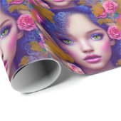 フラワーガールプリンセスインスパイアバイウクライナ文化 ラッピングペーパー (ロールコーナー)