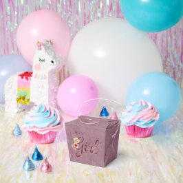 フラワーガールベビーシャワーのお返し フェイバーボックス