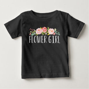 フラワーガールベビーティー 花嫁メイド ベビーTシャツ