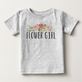 フラワーガールベビーティー |花嫁メイド ベビーTシャツ