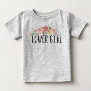 フラワーガールベビーティー  花嫁メイド ベビーTシャツ